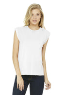 BELLA+CANVAS Women's Flowy Muscle Tee With Rolled Cuffs. BC8804-T-shirts-White-2XL-JadeMoghul Inc.