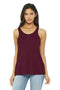 BELLA+CANVAS Women's Flowy Racerback Tank. BC8800-Ladies-Maroon-XL-JadeMoghul Inc.