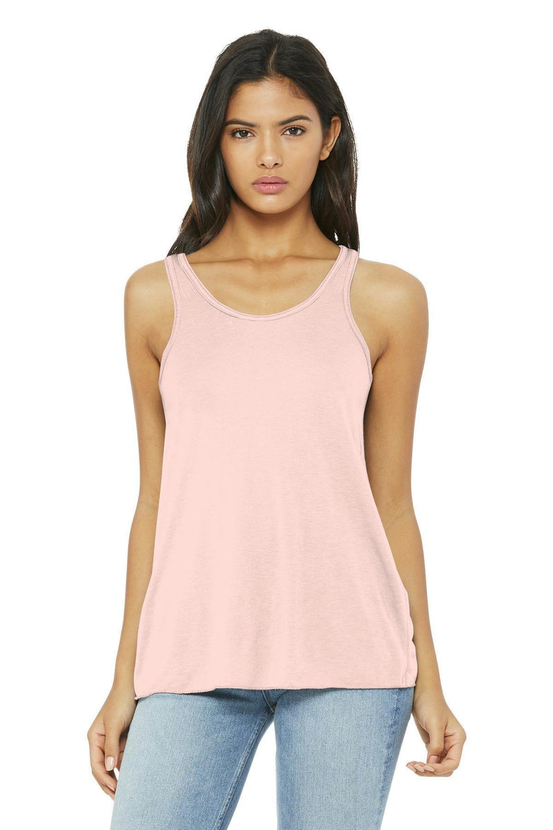 BELLA+CANVAS Women's Flowy Racerback Tank. BC8800-Ladies-Soft Pink-2XL-JadeMoghul Inc.