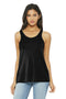 BELLA+CANVAS Women's Flowy Racerback Tank. BC8800-Ladies-Solid Black Slub-L-JadeMoghul Inc.