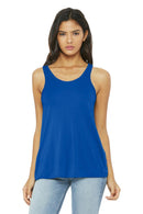 BELLA+CANVAS Women's Flowy Racerback Tank. BC8800-Ladies-True Royal-XS-JadeMoghul Inc.