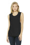BELLA+CANVAS Women's Flowy Scoop Muscle Tank. BC8803-T-shirts-Black Heather-L-JadeMoghul Inc.