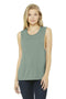 BELLA+CANVAS Women's Flowy Scoop Muscle Tank. BC8803-T-shirts-Dusty Blue-XL-JadeMoghul Inc.