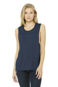 BELLA+CANVAS Women's Flowy Scoop Muscle Tank. BC8803-T-shirts-Heather Navy-2XL-JadeMoghul Inc.