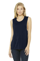 BELLA+CANVAS Women's Flowy Scoop Muscle Tank. BC8803-T-shirts-Midnight-2XL-JadeMoghul Inc.