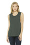 BELLA+CANVAS Women's Flowy Scoop Muscle Tank. BC8803-T-shirts-Military Green-2XL-JadeMoghul Inc.