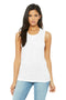 BELLA+CANVAS Women's Flowy Scoop Muscle Tank. BC8803-T-shirts-White Slub-2XL-JadeMoghul Inc.