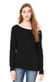 BELLA+CANVAS Women's Sponge Fleece Wide-Neck Sweatshirt. BC7501-Sweatshirts/fleece-Black (Poly-Cotton)-2XL-JadeMoghul Inc.