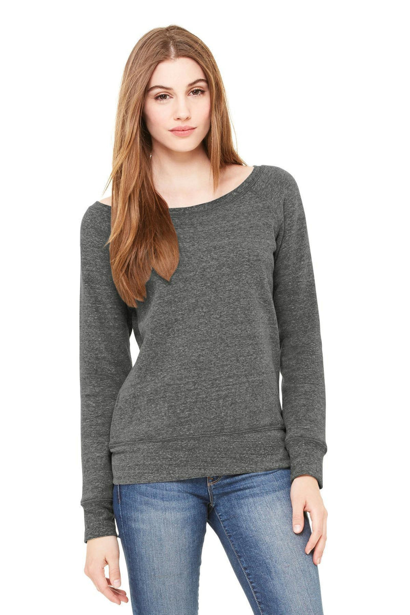 BELLA+CANVAS Women's Sponge Fleece Wide-Neck Sweatshirt. BC7501-Sweatshirts/fleece-Grey Triblend-2XL-JadeMoghul Inc.
