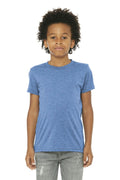 BELLA+CANVAS Youth Triblend Short Sleeve Tee. BC3413Y-T-shirts-Blue Triblend-XL-JadeMoghul Inc.