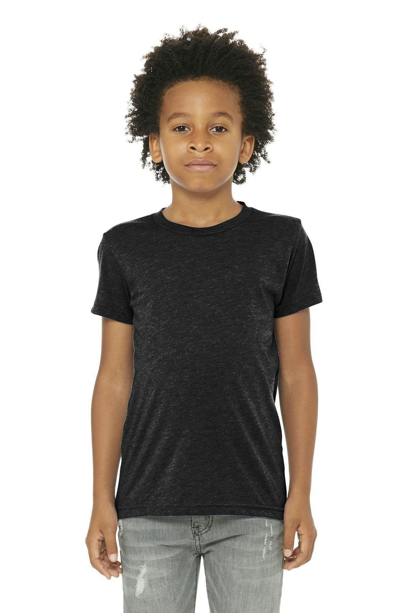 BELLA+CANVAS Youth Triblend Short Sleeve Tee. BC3413Y-T-shirts-Charcoal Black Triblend-XL-JadeMoghul Inc.