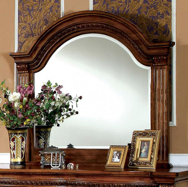 Bellagrand Luxurious Masterpiece Mirror , Antique Tobacco Oak-Makeup Mirrors-Antique Tobacco Oak-Wood Glass-JadeMoghul Inc.