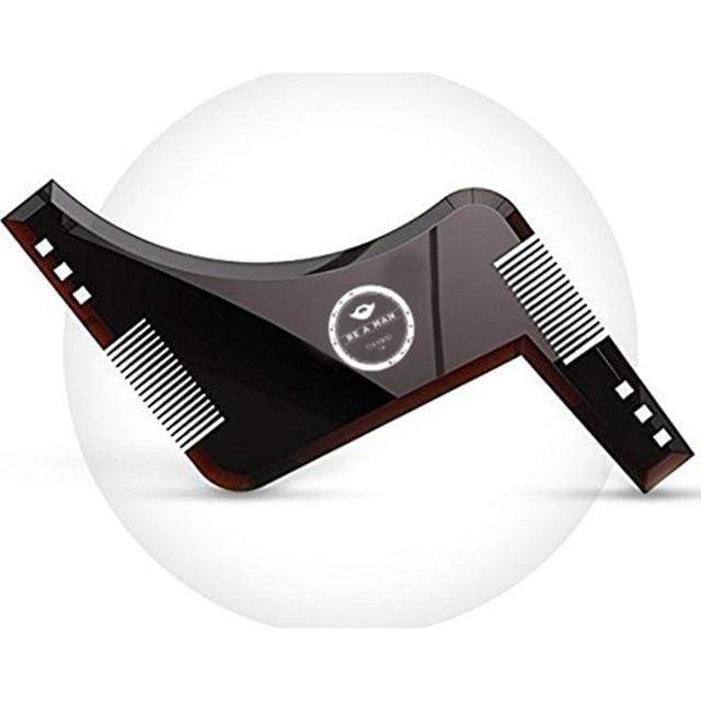 BellyLady Men Beard Shaping Styling Template Beard Hair Combs Men Shaving Tools Hair Beard Trim Template Barber Comb Style Brush AExp