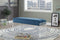 Benches Bedroom Bench - 17" X 46" X 19" Teal Clear Acrylic Upholstery Bench HomeRoots