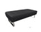 Benches Bedroom Bench - 52" X 24" X 16" Black Faux Leather Bench HomeRoots