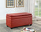 Benches Storage Bench - 19" X 39" X 20" Wine PU Upholstery Bench w/Storage HomeRoots