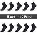 Bendu Brand Guarantee Men Bamboo Socks 10 Pairs / Lot Brethable Anti-Bacterial Deodorant High Quality Guarantee Man Sock-10 Black-JadeMoghul Inc.