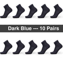 Bendu Brand Guarantee Men Bamboo Socks 10 Pairs / Lot Brethable Anti-Bacterial Deodorant High Quality Guarantee Man Sock-10 Dark Blue-JadeMoghul Inc.