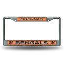 Best License Plate Frame Bengals Bling Chrome Frame