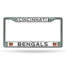 License Plate Frames Bengals Chrome Frame