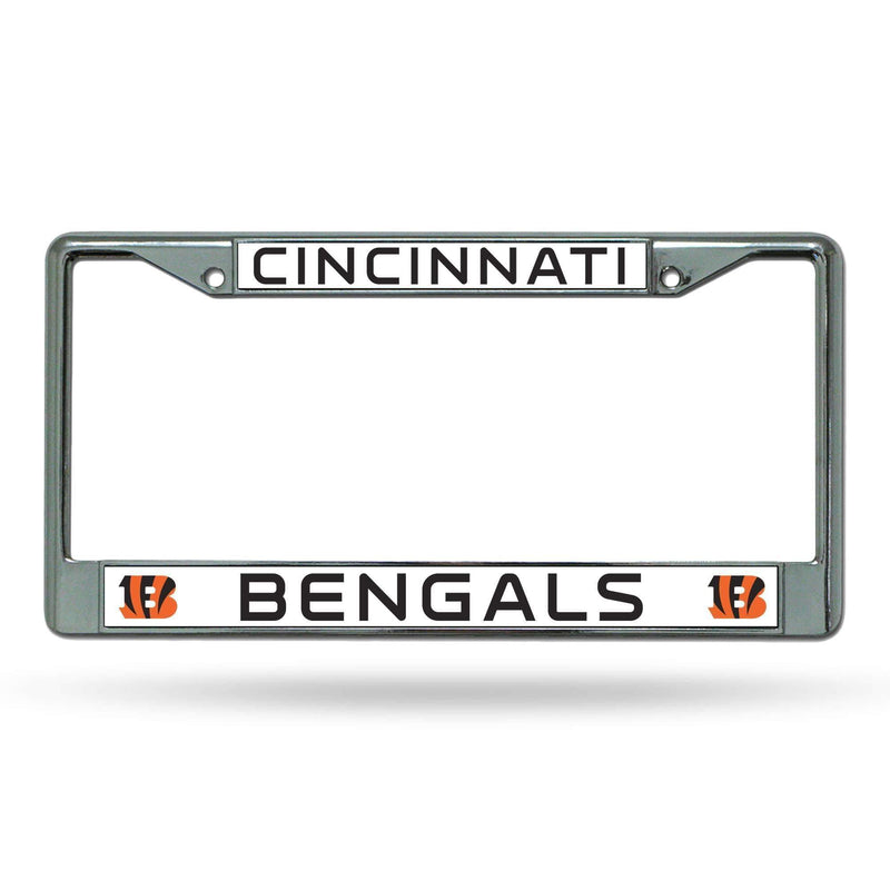 License Plate Frames Bengals Chrome Frame