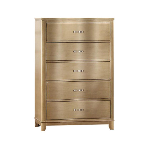 Bentwood, Pine Wood, Plywood & Birch Veneer Chest, Gold-Accent Chests and Cabinets-Gold-Pine Wood Bentwood Birch Veneer Plywood-JadeMoghul Inc.