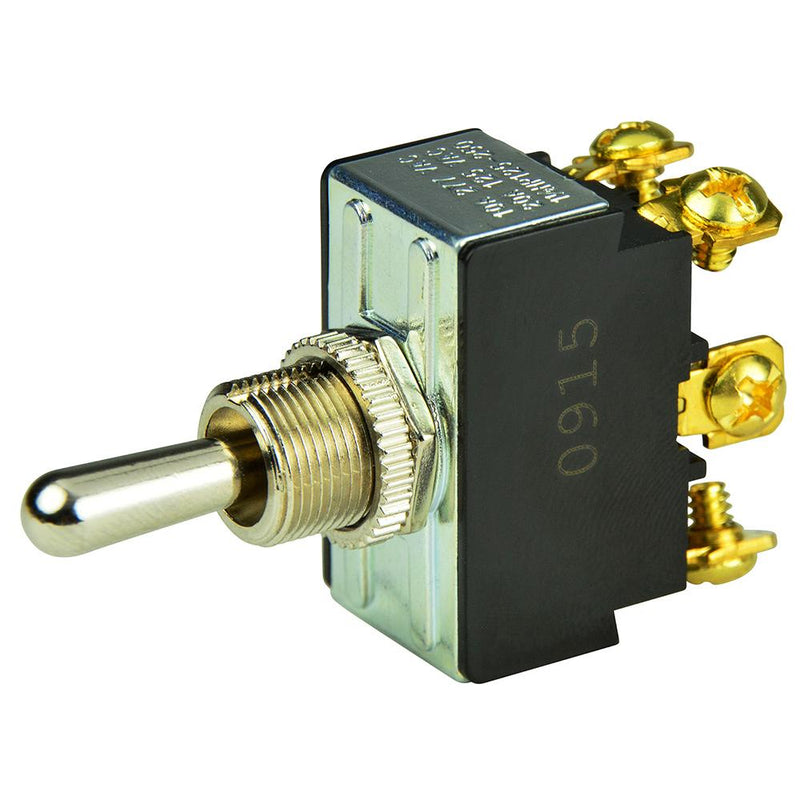 BEP DPDT Chrome Plated Toggle Switch - (ON)-OFF-(ON) [1002012]-Switches & Accessories-JadeMoghul Inc.