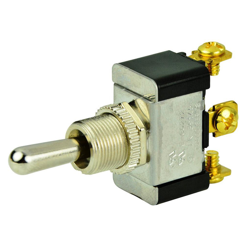 BEP SPDT Chrome Plated Toggle Switch - (ON)-OFF-(ON) [1002004]-Switches & Accessories-JadeMoghul Inc.