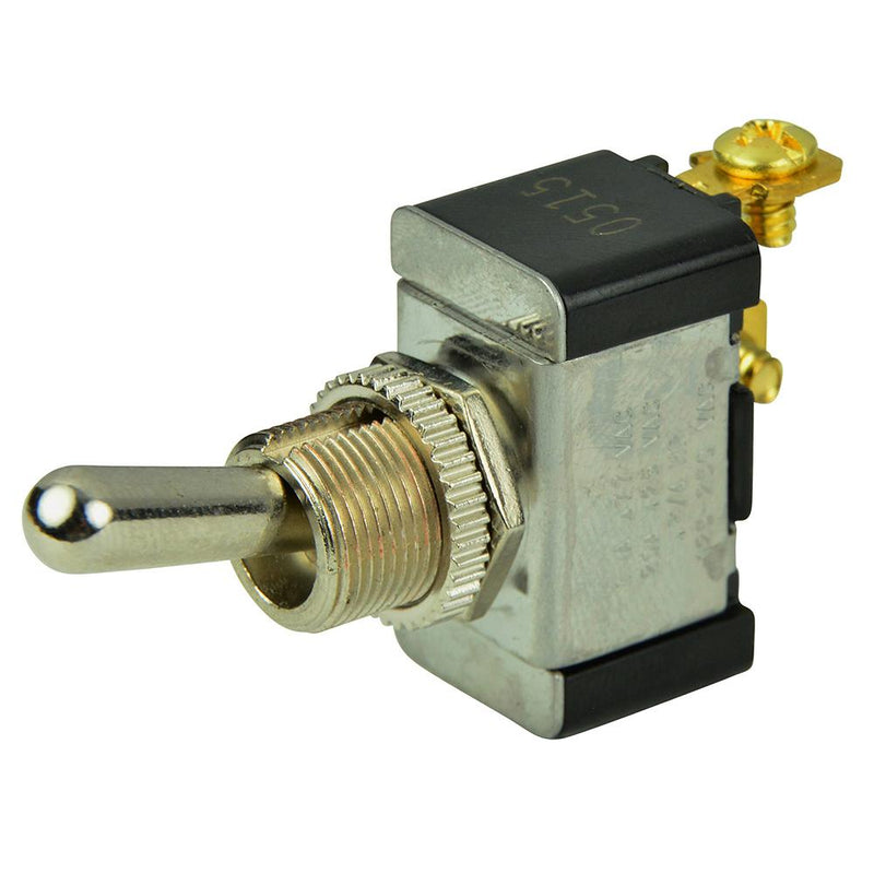 BEP SPST Chrome Plated Toggle Switch -OFF-(ON) [1002002]-Switches & Accessories-JadeMoghul Inc.