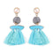 Best lady Fringed Fashion Women Statement Earrings Tassel Multicolored Drop Dangle Earrings For Women Wedding Charm Hotsale 5389-Acid Blue-JadeMoghul Inc.