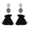 Best lady Fringed Fashion Women Statement Earrings Tassel Multicolored Drop Dangle Earrings For Women Wedding Charm Hotsale 5389-Black-JadeMoghul Inc.
