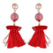 Best lady Fringed Fashion Women Statement Earrings Tassel Multicolored Drop Dangle Earrings For Women Wedding Charm Hotsale 5389-Red-JadeMoghul Inc.