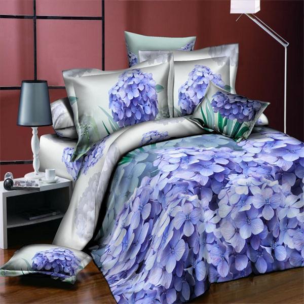 BEST.WENSD luxury jacquard bedclothes 3d Rose Wedding flat bed linen 100% microfibre bedding set duvet cover housse de couette-as picture 25-king size 4pcs-JadeMoghul Inc.