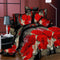 BEST.WENSD luxury jacquard bedclothes 3d Rose Wedding flat bed linen 100% microfibre bedding set duvet cover housse de couette-as picture 26-king size 4pcs-JadeMoghul Inc.