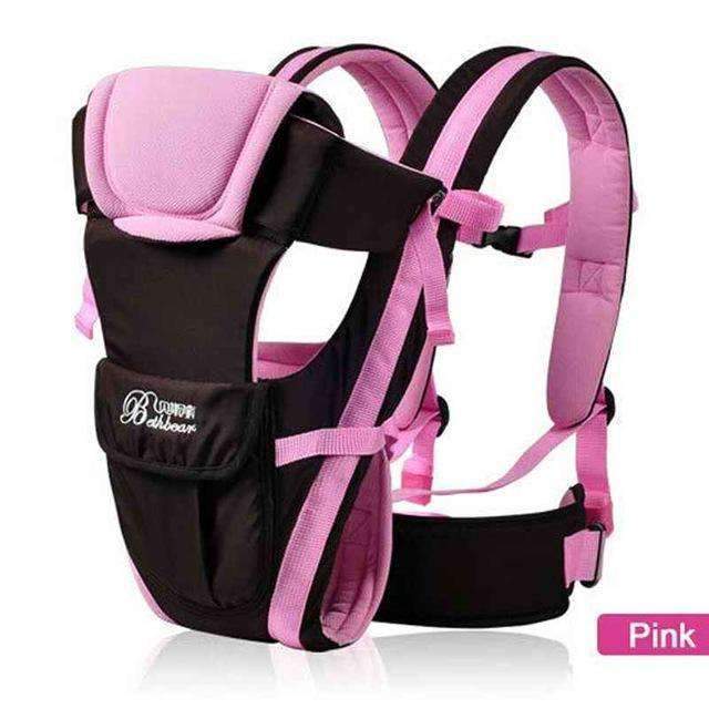 Beth Bear 0-30 Months Breathable Front Facing Baby Carrier 4 in 1 Infant Comfortable Sling Backpack Pouch Wrap Baby Kangaroo New-Pink-China-JadeMoghul Inc.