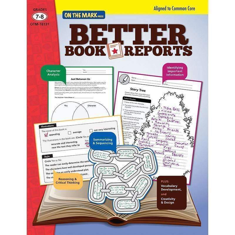 BETTER BOOK REPORTS GR 7-8-Learning Materials-JadeMoghul Inc.