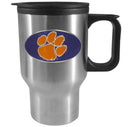 Clemson Tigers Football Sculpted Travel Coffee Mugs, 14 oz