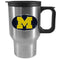 Michigan Football - Michigan Wolverines Sculpted Travel Coffee Mugs, 14 oz