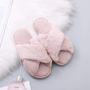 BEVERGREEN Winter Women House Slippers Faux Fur Warm Flat Shoes Female Slip on Home Furry Ladies Slippers Size 36-43 Wholesale AExp