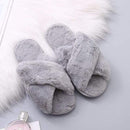 BEVERGREEN Winter Women House Slippers Faux Fur Warm Flat Shoes Female Slip on Home Furry Ladies Slippers Size 36-43 Wholesale AExp