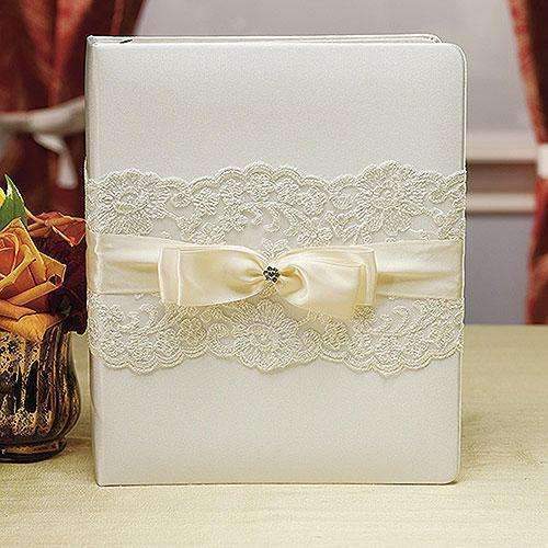 Beverly Clark French Lace Collection Scrap Book White (Pack of 1)-Wedding Reception Accessories-JadeMoghul Inc.