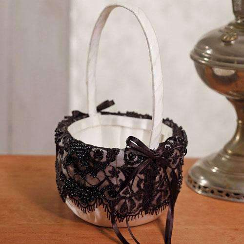 Beverly Clark Gala Collection Flower Girl Basket (Pack of 1)-Wedding Ceremony Accessories-JadeMoghul Inc.