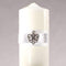 Beverly Clark The Crowned Jewel Collection Unity Candle White (Pack of 1)-Wedding Reception Decorations-JadeMoghul Inc.