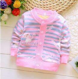 BibiCola 2016 spring autumn baby girls/boys candy color cardigan sweater children add velvet underwear jersey kids Knitting coat-picture color 3-9M-JadeMoghul Inc.