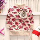 BibiCola baby girls thicker casual autumn velvet cardigan sweaters Children's cartoon kids warm pullover for winter underwear-picture color-9M-JadeMoghul Inc.
