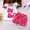 BibiCola Baby Summer Casual Clothes Set Children Short Sleeve Cartoon cat dot T-shirt + Shorts Sport Suit Clothing Sets for Girl-red-9M-JadeMoghul Inc.