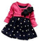 BibiCola New Fashion Spring Autumn Baby girl dresses Kids Children Clothes Splicing Polka Dots Dress Girls Party Dress-picture color-9M-JadeMoghul Inc.