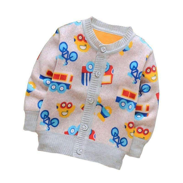 BibiCola spring autumn baby girls/boys candy color cardigan sweater children add velvet outerwear sewater kids Knitting coat-picture color-9M-JadeMoghul Inc.