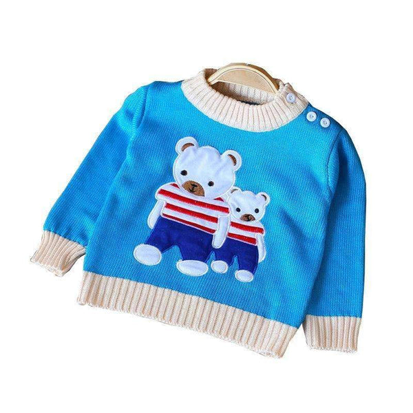 BibiCola Spring Autumn Kids Cotton Cartoon Long Sleeve Sweaters For Boys Girls Baby Fall Sweater Knit Clothing-picture color-18M-JadeMoghul Inc.