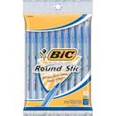 BIC ROUND STIC BALLPOINT PENS BLUE-Supplies-JadeMoghul Inc.